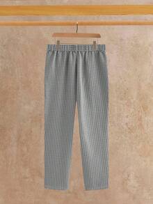 Manfinity NXTstreet 男士休闲日常裤 - 黑與白 - 查看 2