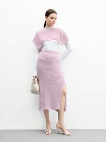 CUCCOO BIZCHIC Giày cao gót hở mũi tròn thời trang phong cách retro PU + khóa vàng trang trí màu be cho nữ - Màu be - Xem 6