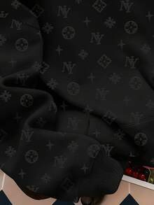 Manfinity Dauomo Men's Standard Size Long Sleeve Hoodie Sweatshirt - Black - View 2