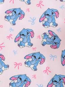 Baby Girl Snug Fit Pajama Set, Ballet Girl Knit Soft Crew Neck Long Sleeve Top And Elastic Waist Long Pants Cozy Pixies Baby Girl Set Baby Girl Stitch Pj Baby Girl Elephant Print Baby Girl Pj Set Toddler Pj Set Baby Girl Clothes Elephant Baby Girl Ocean Print Baby Girl Elephant Pajamas - Blue and White - View 7