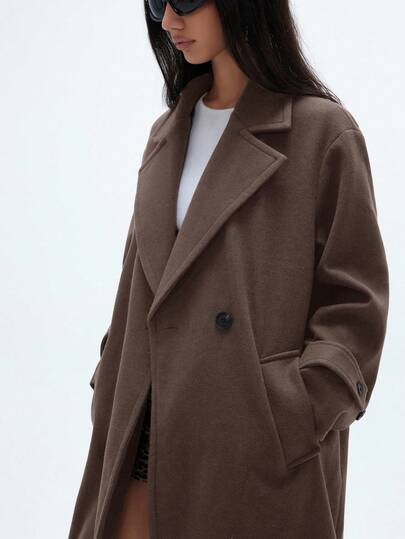Aveloria Affinna Autumn/Winter New Loose Soft Woolen Oversize Coat For Women, Elegant Style