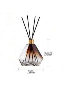 100ml Gradient Rhinestone Fragrant Deodorizer,Long-Lasting Air Freshener & Mosquito Repellent Rattan Sticks, Flameless Aroma Diffuser Set,Aromatherapy,House Freshener,Diffuser,Gift,Home Decor - Various Fragrances - View 6