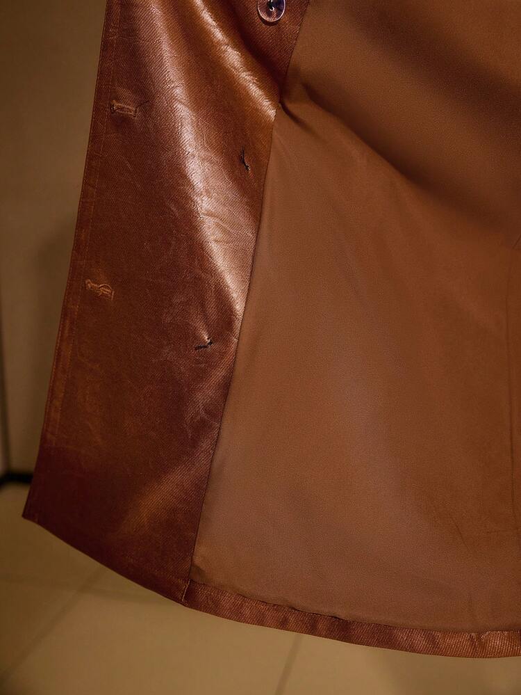 SHORT CASUAL BELTED TRENCH COAT, AUTUMN/WINTER