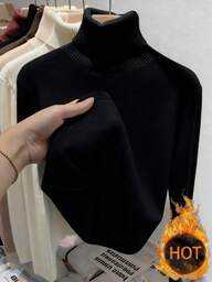 Franclia New Thickened Versatile Crew Neck Long Sleeve Women T-Shirt, Winter