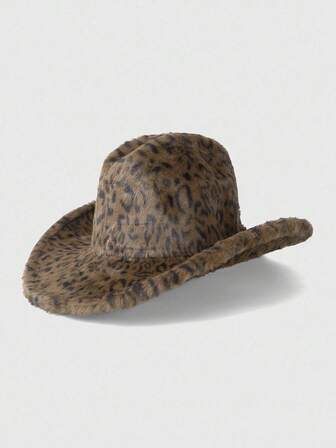 Hippie 1pc Retro Solid Color Wide Brim Hat, Daily Beach, Grassland Sun Protection Cap