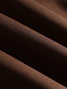 PAVTROS 男士休闲时尚街头连帽衫，字母刺绣，宽松版型，保暖内衬，秋冬季，宽松，印花，朋友，另类，朋友，街头服饰，男士，慢跑，连帽衫，长袖上衣 - 棕色 - 查看 6