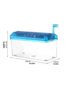 Zazumi Manual Hand Crank Paper Shredder Mini Strip Cut Office Home Desktop Portable Document Security Device Efficient Shredding Tool For Paper Files Secure Personal Information Protection Study Room Organization Office Must Haves - Multicolor - View 6