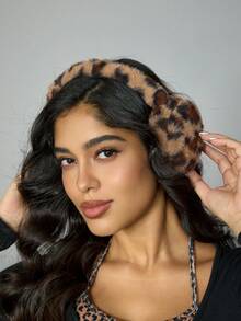 CUCCOO SZL 豹纹图案毛绒耳套 豹纹耳朵 - 彩色 - 查看 3