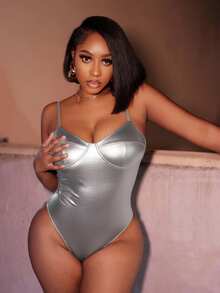 Slaydiva 2025春夏新款音乐节、复活节、圣帕特里克节、西部风情、游牧风、生日派对、毕业典礼、大学风、学生装、日常穿着、休闲装、度假、邮轮旅行、海滩、日光浴 - 銀色 - 查看 6