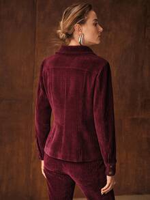 MOTF PREMIUM CORDUROY VERSATILE JACKET - Red - View 3