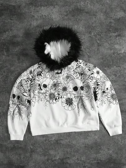 Street Life Sudadera con capucha de colaboración de para hombres y adolescentes