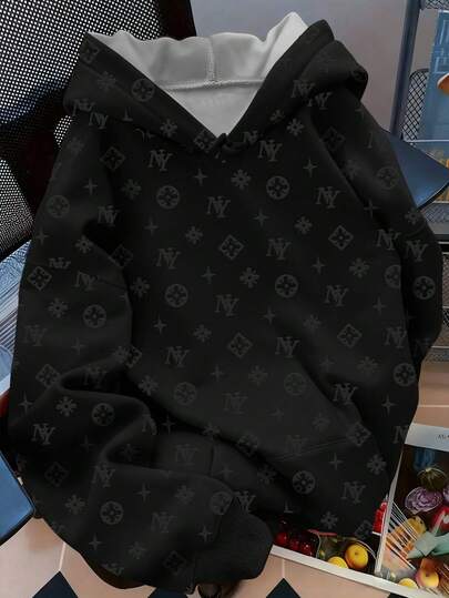 Manfinity Dauomo Men's Standard Size Long Sleeve Hoodie Sweatshirt