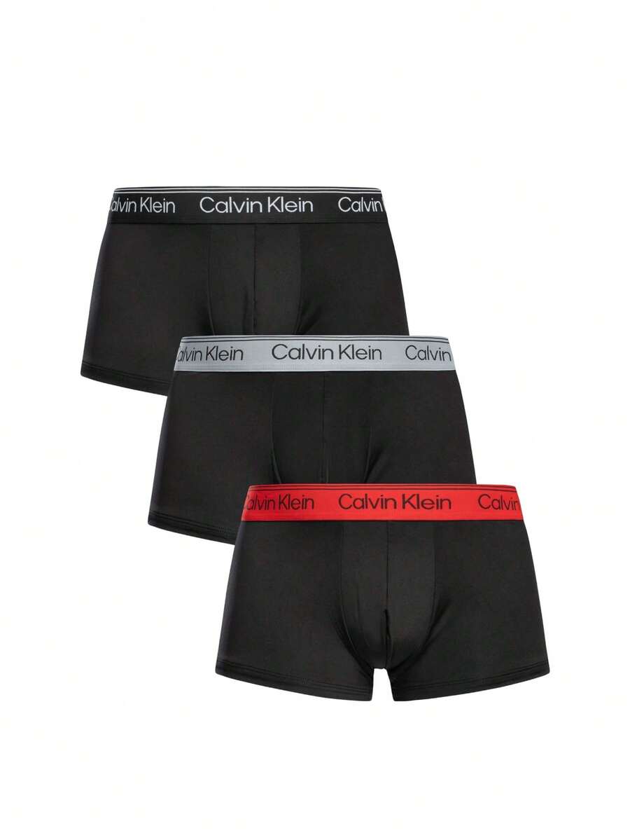 Calvin Klein Low Rise Men's Boxers 3 Pack - Black and White - View 1