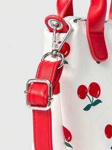 ROMWE Kawaii Túi xách nữ quai trên - Đỏ - Xem 6