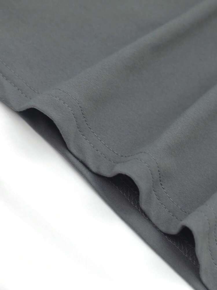 SHEIN CURVE+ Plus Size Vintage Tiger Tee - Retro Animal T-Shirt, 90s Animal Gift For Tiger Lover, Wild Cat Shirt, Jungle Tiger Graphic Tee - Grey - View 4