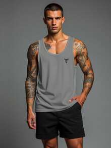Manfinity Sport Corelite 3pcs Boyfriend Style Men Solid Color Round Neck Casual Sport Tank Tops  Workout Tops Tank Top Pack Basic T Shirt  Basketball  Jersey Boyfriend Style Men Boyfriend Style Men Hoodies Back To School Workout Tops White Tank Top Breathable
