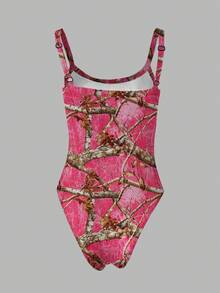 Rovax Bộ đồ liền thân in họa tiết tối giản hàng ngày dành cho nữ - Nhiều màu - Xem 2