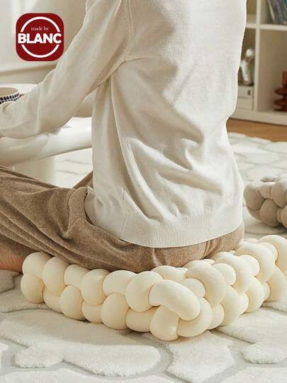 1PC Woven Cushion, Handmade Woven Square Sofa Throw Pillow, Sofa Cushion, Chair Cushion, Floor Cushion, Backrest Pillow, Lumbar Pillow, Suitable For Room Pillows And Cushions, Can Be Placed As Decorative Throw Pillows In The Study, Bedroom And Living Room Seat Cushion Chair Pillow Office Chair Gaming Chair