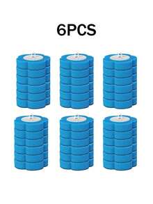 Disposable Toilet Brush Replacement Heads - Blue Ocean Scented Refills, Hygienic Bathroom Cleaning Essentials For Quick Refresh