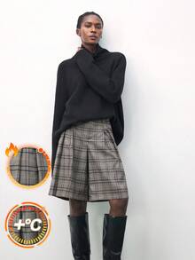 Maija 女士休闲复古格子宽松阔腿裤 - 彩色 - 查看 1