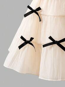 Sweetra 女婴可爱蝴蝶结吊带连衣裙，夏季 - 彩色 - 查看 4