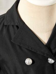 Glamorique Kids 女婴连衣裙，婚礼，女婴冬季服装，生日拍照服装 - 黑色 - 查看 4