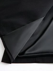 Manfinity Mode 2件套男士休闲纯色长袖上衣和裤子西装套装男士黑色西装套装男士双排扣西装男士2件套西装晚宴西装男士时尚西装，老钱风格 - 黑色 - 查看 8