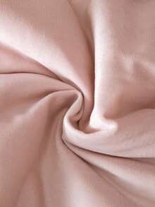 SHEIN Vintaside Kids 女孩都市优雅毛绒面料+毛绒内衬超大领口，金属纽扣装饰，腰部蝴蝶结点缀，厚款中长外套