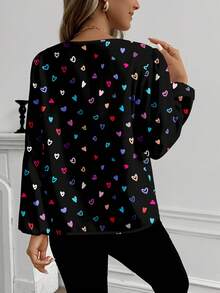 Glamance Maria Clara Maia Casual Minimalist Women's Floral Print Long Sleeve Shirt, Suitable For Spring And Autumn Women Blouse Elegant Bird Print Blouse Floral Print Blouse Long Sleeve Blouse Women Fashion Blouse Fall Women Clothes Back To School Work Clothes Women Autumn And Winter Business Casual Outfits Going Out Elegant Blouses New Year Chic Stylish Clothing Collection