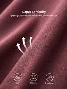 LUVLETTE 2-Pack Mid Rise Basics No Show Briefs Women Underwear Panties Set-Casual Comfy - Multicolor - View 8