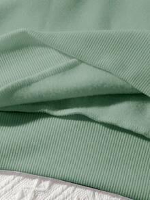 EMERY ROSE Áo nỉ nữ cỡ lớn họa tiết hoa dại, thích hợp làm quà tặng cho thủ thư, áo câu lạc bộ sách, áo nỉ dành cho người yêu sách, áo quà tặng cho giáo viên. - Màu xanh Ô liu - Xem 3