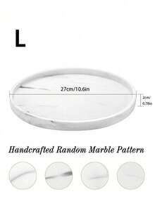 1pc/3pcs Round Marble Pattern Storage Tray, Bathroom Organizer Rack, Easy To Clean, Candle/Fragrance Holder, Silicone Vanity Tray, Jewelry Dish, Ideal For Liquid Soap, Shampoo, Spice Jars, Vase Mat In Home, Bathroom, Kitchen, Living Room, Coffee Table, Dining Room Plates Plate Kitchen Decor Trays Fruit Tray Tray Decor Gifts Birthday Graduation