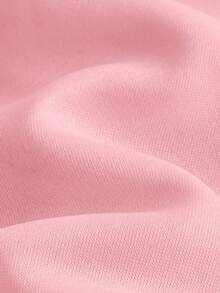 SHEIN 新生儿豹纹蝴蝶结装饰圆领长袖卫衣和裤子休闲套装 - 粉色 - 查看 7