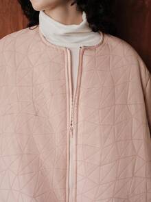 Franclia Palton matlasat Uhlyne pentru femei, țesătură Jacquard, stil stradal la modă, călduros și gros pentru iarnă