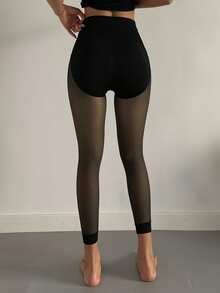 FRIFUL Women's Casual Slim-Fit Versatile Tights - Black - View 8