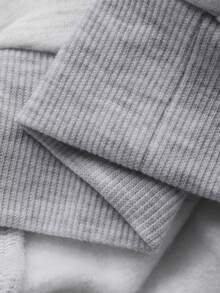 DAZY Toddler Girls' Plaid Patchwork Long Sleeve Loose Sweatshirt, Autumn/Winter - Grey - View 5