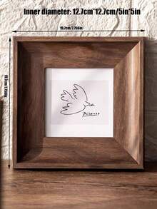 Cirelle 1pc 4-Inch, 5-Inch, 6-Inch, 7-Inch Second-Hand Square Photo Frames. Support DIY Decoration, Serve Dual Functions As Wall Hangings And Tabletop Decorations, Empty Frames Suitable For Framing And Wall Mounting, Printed Photos For Custom Creation. Ramadan Festival