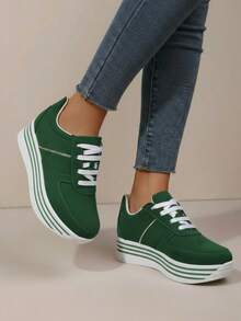Women Wedges & Flatform - Green - View 3
