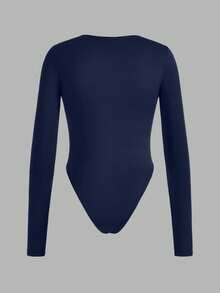 SHEIN EZwear 3 قطع بدلة نسائية أحادية اللون متعددة الاستخدامات للداخل والخارج بألوان متباينة، مناسبة للربيع والخريف - متعدد الألوان - مشاهدة 4