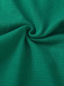 Manfinity Homme Men's Solid Color Hooded Casual Versatile Long Sleeve Cardigan, For Winter - Green - View 4