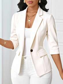 SHEIN Lady Off-Shoulder Collar Light Blue Women's Pleated Long Dress,Fall Clothes For Women Women White Blazer Women Blazers