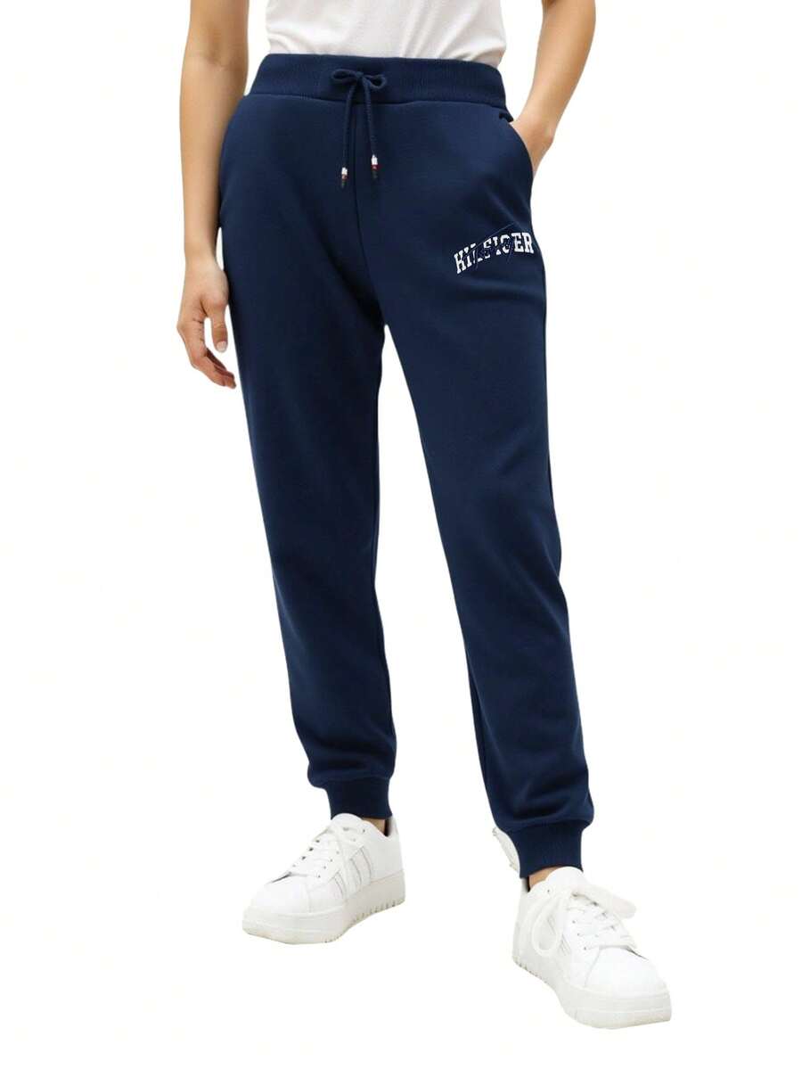 TOMMY HILFIGER KIDS Men's Classic Fit Easy To Match Soft Weekend Training Daily Blue KB0KB09695-C1G - Navy Blue - View 1
