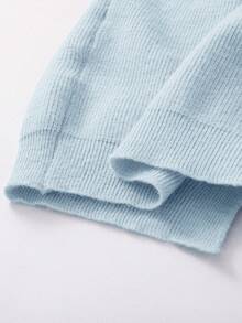 Emery Rose Kids Emery Rose Kids 年轻女孩柔软针织开衫女童长袖开襟休闲轻便外套冬季保暖加厚针织套衫外套、长袖上衣 - 藍色 - 查看 7