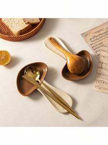 Joivida 1pc Ceramic Mushroom Shape Spoon Rest, Cute Mushroom Decor Spoon Holder Dish, Suitable For Cooking Spoon, Spatula, Kitchen Decor, Ceramic Tableware Stand, Warm Housewarming Gift - Multicolor - View 8