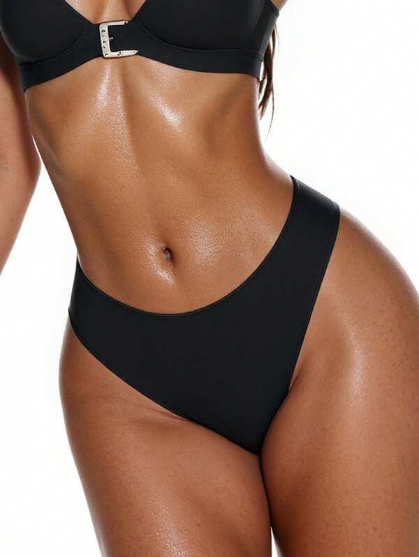 Swim Basics Solid Bikini Panty,Summer Beach