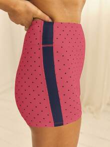 Aralina Bộ đồ chấm bi tương phản Leisurewear Quần short mùa hè dễ thương và áo mùa hè dễ thương Trang phục sân bay hoàn hảo cho phụ nữ và ngày 4 tháng 7 - Màu Hồng  Dưa hấu - Xem 6