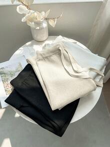 SHEIN PETITE 新款秋冬保暖宽松针织抽绳休闲毛衣裤套装（女款）