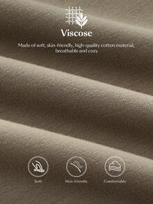 Ontre 2026春夏女装两件套，派对灰棕色，休闲运动通勤舒适款，情人节，优雅宽松版型，情人节穿搭，春夏，工作，办公室，职业女性，办公室服装，商务休闲女性，日常穿着，都市时尚，女式卫衣，女式上衣，女式运动裤，裤子，女式春夏套装，节日装扮，时尚百搭流行女装两件套 - 咖啡棕 - 查看 9