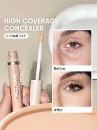 SHEGLAM Come Magic 12Hr Full Coverage Concealer-Chantilly Matte Liquid Concealer Correttore Colorato Illuminante A Lunga Tenuta Correttore Idratante Leggero Per Tutto Il Giorno Correttore Invernale Di Natale Marchio Bellezza Trucco Cosmetico Per Donne Ragazze Perfetto Per Autunno Inverno Ideale Per Y2K Elegante Moda Adatto Per Compleanno Natale Presente Festa Pronto Migliore Colore