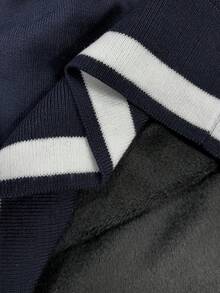 Manfinity Mode Men's Casual Knit Thermal Lined Pullover Sweater For Autumn/Winter, Long Sleeve Top